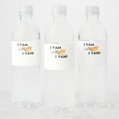 Ik ben wat ik ben! Klassieker Waterfles Etiket (Flessen)