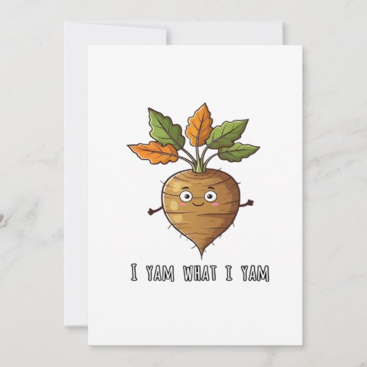 Ik Ben Wat Ik Ben Schattig Knus Herfst Warm Sfeert Feestdagenkaart (Voorkant)