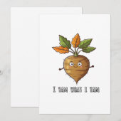 Ik Ben Wat Ik Ben Schattig Knus Herfst Warm Sfeert Feestdagenkaart (Voorkant / Achterkant)