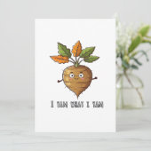 Ik Ben Wat Ik Ben Schattig Knus Herfst Warm Sfeert Feestdagenkaart (Staand voorkant)