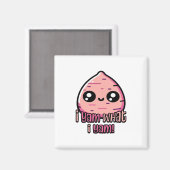 Ik ben wat ik ben! Schattigee Yam Pun Classic Magneet (Voorkant / Achterkant)