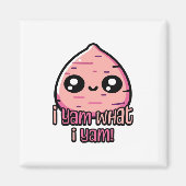 Ik ben wat ik ben! Schattigee Yam Pun Classic Magneet (Voorkant)