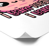 Ik ben wat ik ben! Schattigee Yam Pun Classic Poster (Hoek)