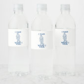 Ik ben wat ik ben. Schetsontwerp Waterfles Etiket (Flessen)