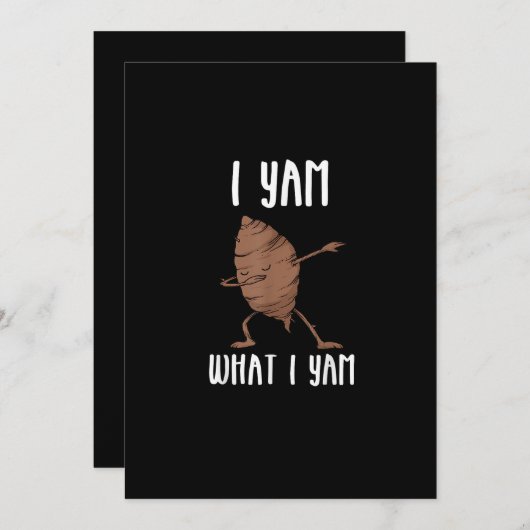 Ik Ben Wat Ik Ben Trendy Basic Feestdagenkaart (Voorkant / Achterkant)