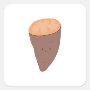 Ik Ben Wat Ik Ben Trendy Citaat Vibe Vierkante Sticker