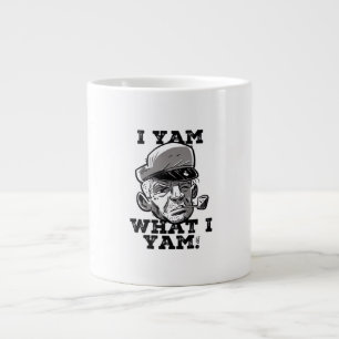 Ik ben wat ik ben Yam Classic meme ontwerp Grote Koffiekop