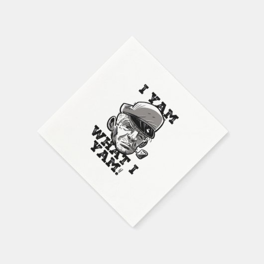 Ik ben wat ik ben Yam Classic meme ontwerp Servet (Hoek)