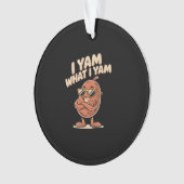 Ik ben wat ik ben Yam Classic Quote Ornament (voorkant)