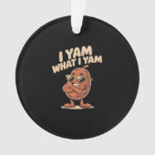 Ik ben wat ik ben Yam Classic Quote Ornament (voorkant)