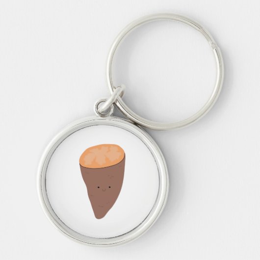 Ik ben wat ik ben Yam Classic Trendy Quote Sleutelhanger (Voorkant)