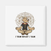 Ik ben wat ik ben Yam Meme Quote Magneet (Voorkant)