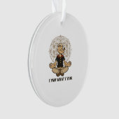 Ik ben wat ik ben Yam Meme Quote Ornament (voorkant)