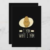 Ik ben wat ik ben - Zoete Aardappel Thanksgiving Feestdagenkaart (Voorkant / Achterkant)