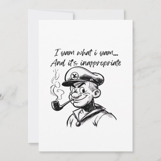 Ik Ben Wat Ik Ben Zoete Aardappel Thanksgiving Lui Feestdagenkaart (Voorkant)