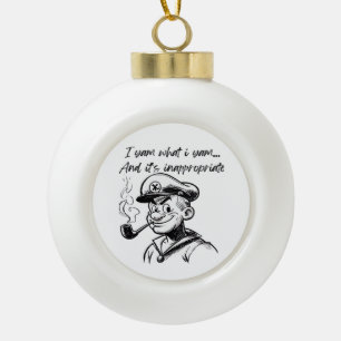 Ik Ben Wat Ik Ben Zoete Aardappel Thanksgiving Lui Keramische Bal Ornament