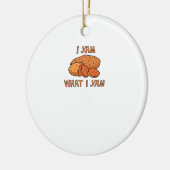 Ik ben wat ik Yam Classic Funny Basic Keramisch Ornament (Links)