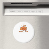 Ik ben wat ik Yam Classic Funny Basic Magneet (Insitu (Vaatwasser))