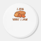 Ik ben wat ik Yam Classic Funny Basic Magneet (Voorkant)