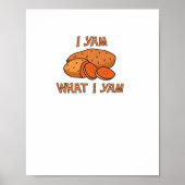 Ik ben wat ik Yam Classic Funny Basic Poster (Voorkant)