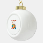 Ik ben wat ik Yam Classic Sloth Trendy Keramische Bal Ornament (Rechts)