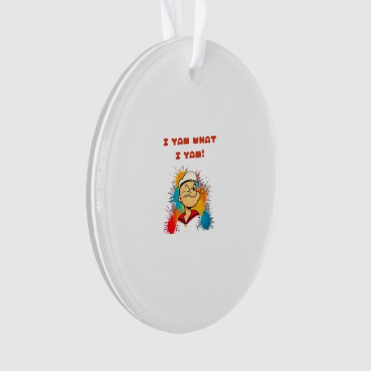 Ik ben wat ik Yam Classic Sloth Trendy Ornament (voorkant)