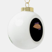 Ik ben wat ik Yam Classic Trendy Keramische Bal Ornament (Links)