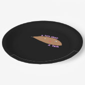 Ik ben wat ik Yam Classic Trendy Papieren Bordje (Gekanteld)