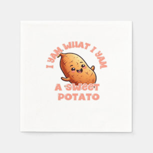 Ik ben wat ik Yam, een zoete aardappel klassieker Servet