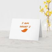 Ik ben wat ik Yam Klassiek Kaart (Gele Bloem)