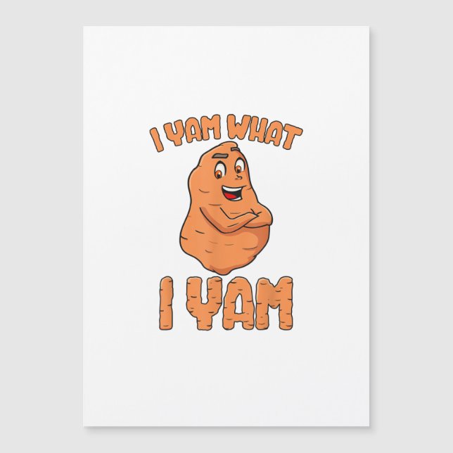 Ik ben wat ik Yam Sweet Potato Funny Thanksgiving (Voorkant)