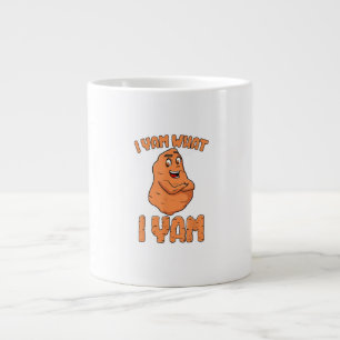 Ik ben wat ik Yam Sweet Potato Funny Thanksgiving Grote Koffiekop