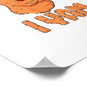 Ik ben wat ik Yam Sweet Potato Funny Thanksgiving Poster (Hoek)