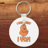 Ik ben wat ik Yam Sweet Potato Funny Thanksgiving Sleutelhanger (Voorkant)