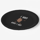 Ik ben wat ik Yam Trendy Basic Papieren Bordje (Gekanteld)