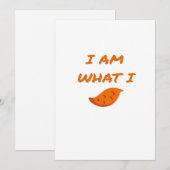 Ik ben wat ik zeg klassiek feestdagenkaart (Voorkant / Achterkant)