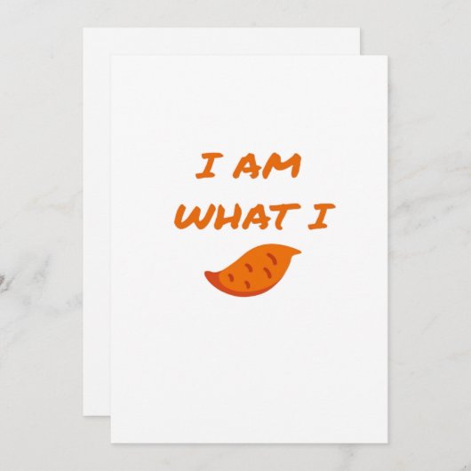 Ik ben wat ik zeg klassiek feestdagenkaart (Voorkant / Achterkant)