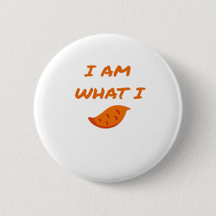 Ik ben wat ik zeg klassiek ronde button 5,7 cm