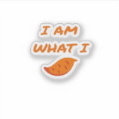 Ik ben wat ik zeg klassiek sticker (Voorkant)