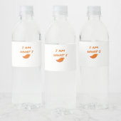 Ik ben wat ik zeg klassiek waterfles etiket (Flessen)