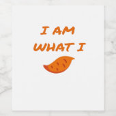 Ik ben wat ik zeg klassiek wijn etiket (Enkel label)