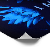 Ik ben Water Lily Lotus Abstract Inspirerend Poster (Hoek)