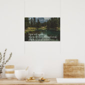 'Ik ben weer gezond' J Muir natuur mindfulness cit Poster (Keuken)