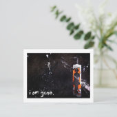 ik ben weg . briefkaart (Staand voorkant)