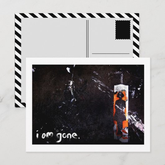 ik ben weg . briefkaart (Voorkant / Achterkant)