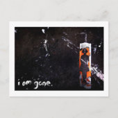 ik ben weg . briefkaart (Voorkant)
