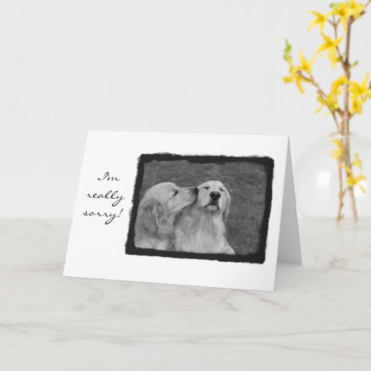 Ik ben werkelijk droevig kaart (Gele Bloem)