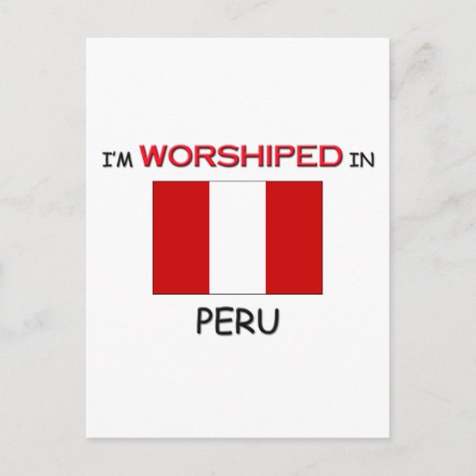 Ik ben werkloos in PERU Briefkaart (Voorkant)