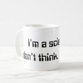 Ik ben wetenschapper. mok (Voorkant links)