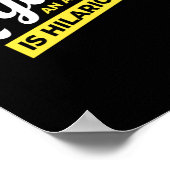 Ik ben wettelijk een volwassene op 18e verjaardag poster (Hoek)